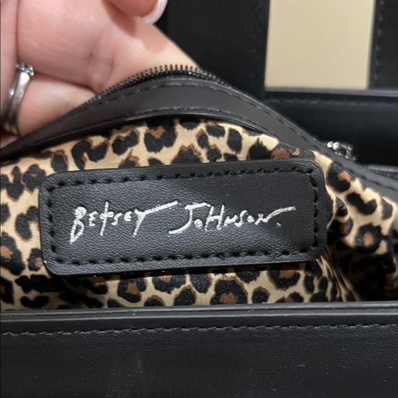 Betsey Johnson | Leopard Quilted Tote w/ Charm & Crossbody Strap